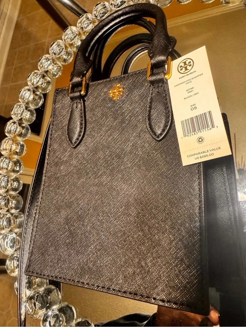 NWT Tory Burch Emerson Mini Shopper Tote Bag.